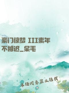 豪门惊梦 III素年不相迟